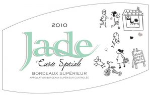 Etiquette Vignobles Lopez Château de l'Hermitage cuvée Jade vin Bordeaux supérieur 2010