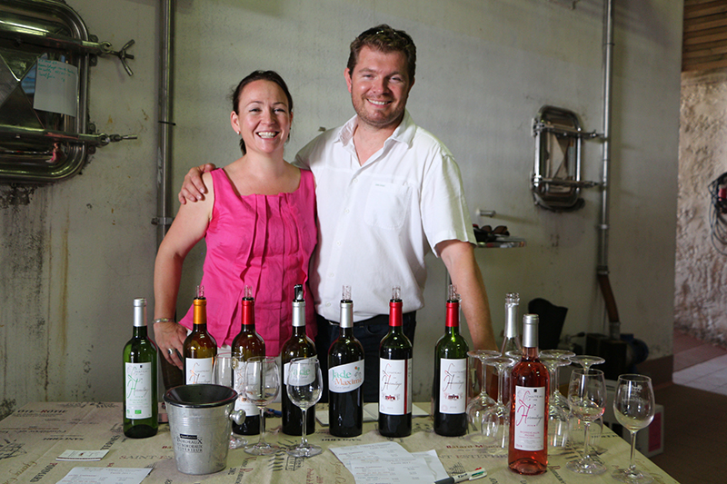 Géraldine et Olivier Vignobles Lopez Château de l'Hermitage