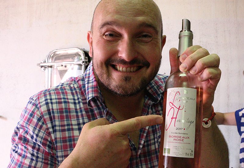 Vignobles Lopez Château de l'Hermitage rosé bio Bordeaux 2017